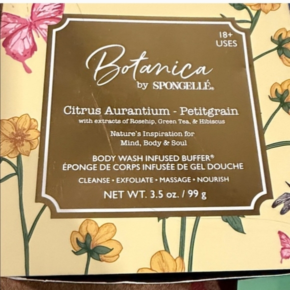 Spongellé Botanica Citrus Aurantium Body Wash Infused Buffer - Picture 2 of 3